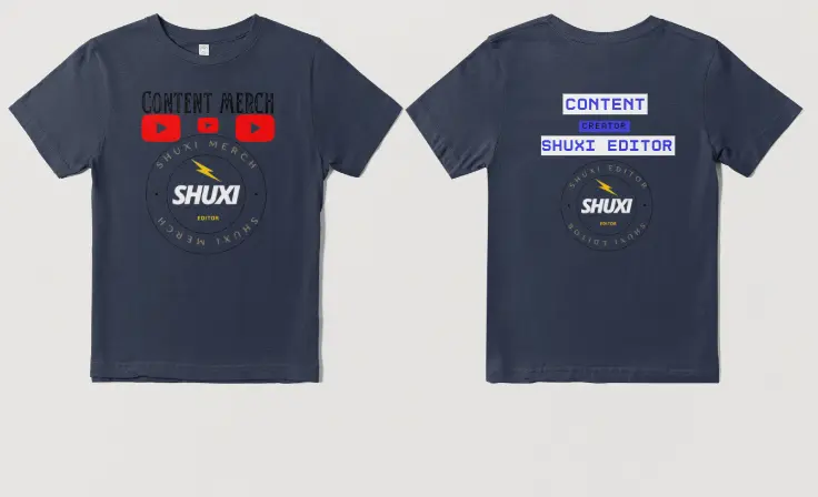Youtube merch donkerblauw