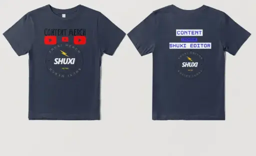 Youtube merch donkerblauw